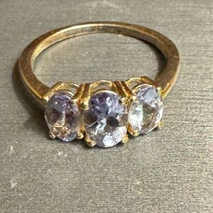 Three-Stone Aquamarine Trilogy Ring